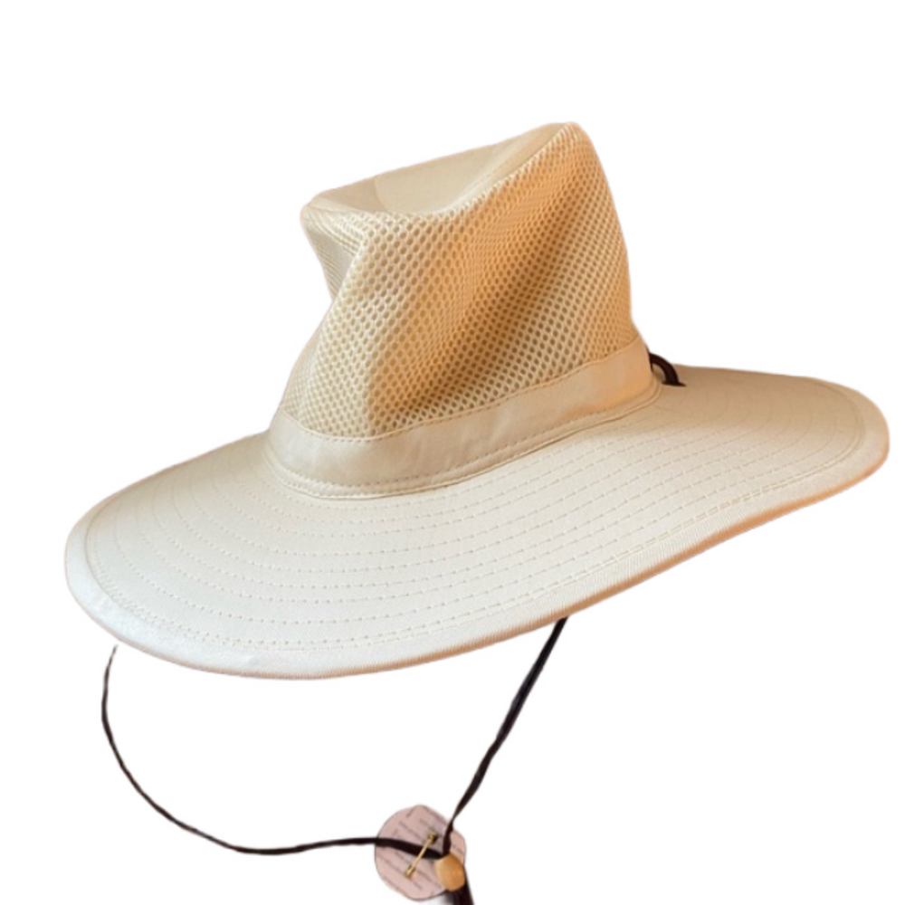 NWT Coolibar Kaden Crushable Ventilated Sun Hat UPF 50+ S/M Cream